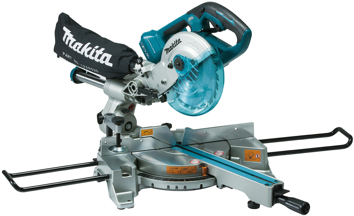 Makita Cordless Slide Miter Saw 36V, 7", 5700rpm 13kg DLS714PM2